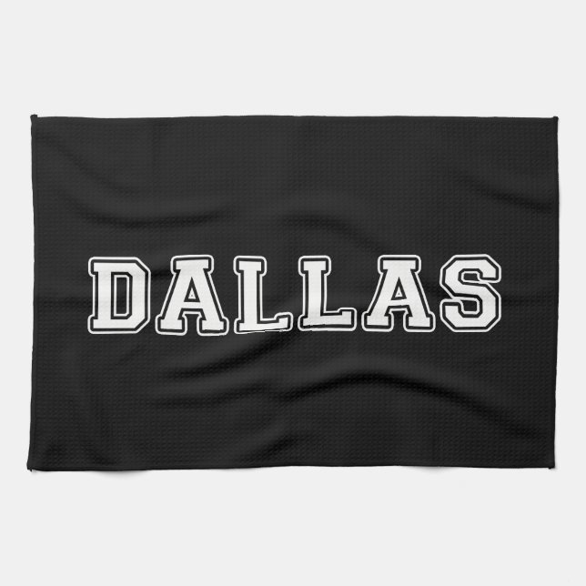 Paño De Cocina Dallas Texas (Horizontal)