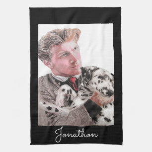 Paño De Cocina Dalmatian Dog acuarela Perros Mascota Cocina Toall