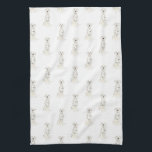 Paño De Cocina Dalmatiano<br><div class="desc">Un ilustracion acuarela de un perro dálmata muy bien cuidado, envuelto en hileras alegres. Este diseño es lo suficientemente bueno para las piezas independientes, pero también puede servir como un neutro. Para los regalos más dulces, agregue más elementos coincidentes de la colección! Para ver más trabajo y aprender sobre esta...</div>
