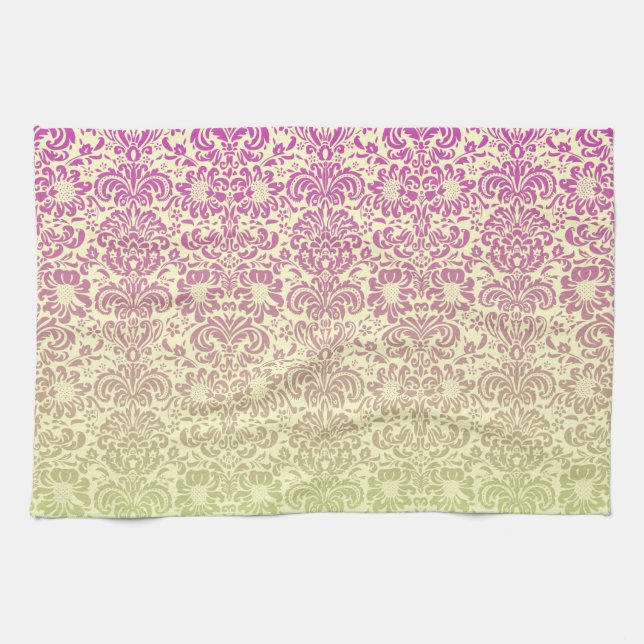 Paño De Cocina Damasco floral (Horizontal)