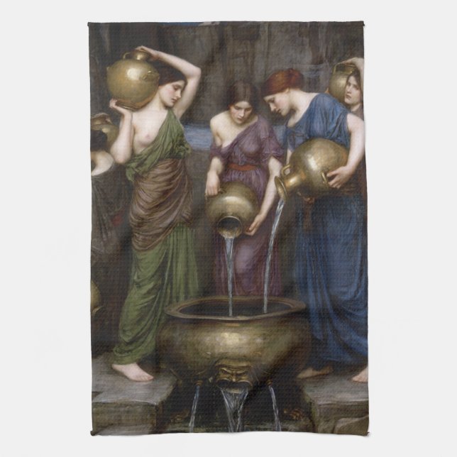 Paño De Cocina Danaides John William Waterhouse (Vertical)