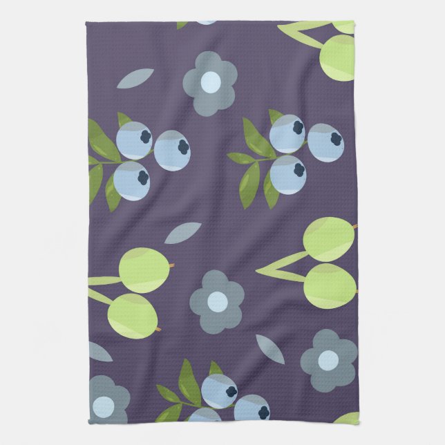 Paño De Cocina Dark Botanical Kitchen Towel (Vertical)