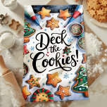 Paño De Cocina Deck The Cookies Navidades<br><div class="desc">Añada diversión festiva a su cocina con esta encantadora toalla de cocina para Navidades "Deck the Cookies". Con galletas de Navidad bellamente decoradas con colores vivos, rociadores y formas de vacaciones, esta toalla es perfecta para difundir alegría por las vacaciones. Es un lugar de obligada visita para los amantes de...</div>