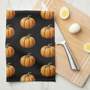 Paño De Cocina Decoración de la cocina de Halloween con calabaza