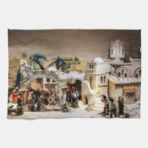Paño De Cocina Decoración de la escena de la natividad para el
