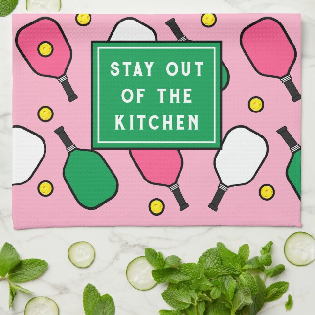 Paño De Cocina Decoración de Pickleball (Doblado)