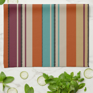 Paño De Cocina Decoración del suroeste Tonos de otoño Rayas