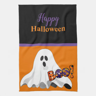 Paño De Cocina Decoración Feliz Halloween para el Hogar