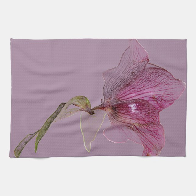 Paño De Cocina Decoración floral (Horizontal)