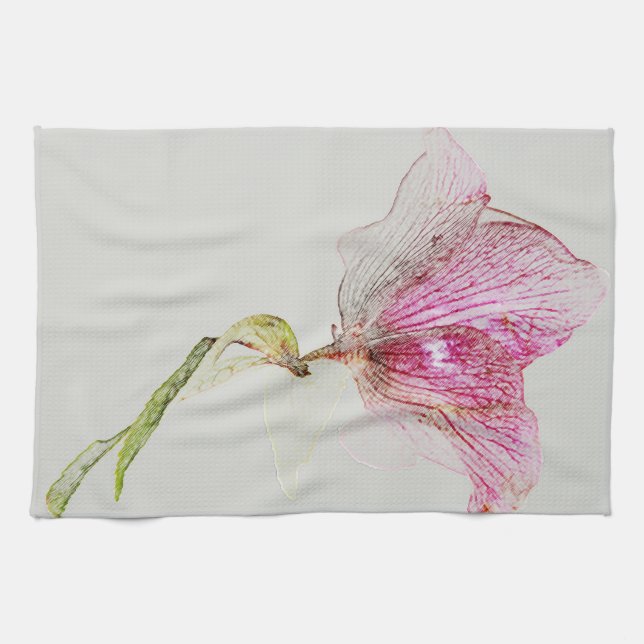 Paño De Cocina Decoración floral (Horizontal)