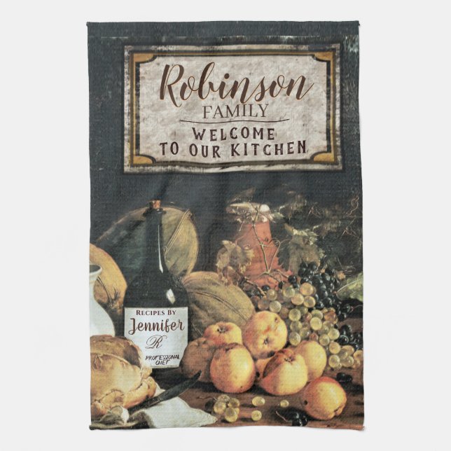 Paño De Cocina Decoración personalizada de cocina (Vertical)