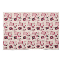 Decoración retro en tonos rosas