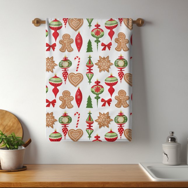 Paño De Cocina Decoraciones navideñas Gingerbread Cookies Candy (Subido por el creador)