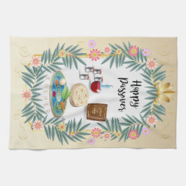 Paño De Cocina Decorativo de la Pascua Vintage Seder Kosher Pesac