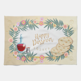Paño De Cocina Decorativo de la Pascua Vintage Seder Kosher Pesac