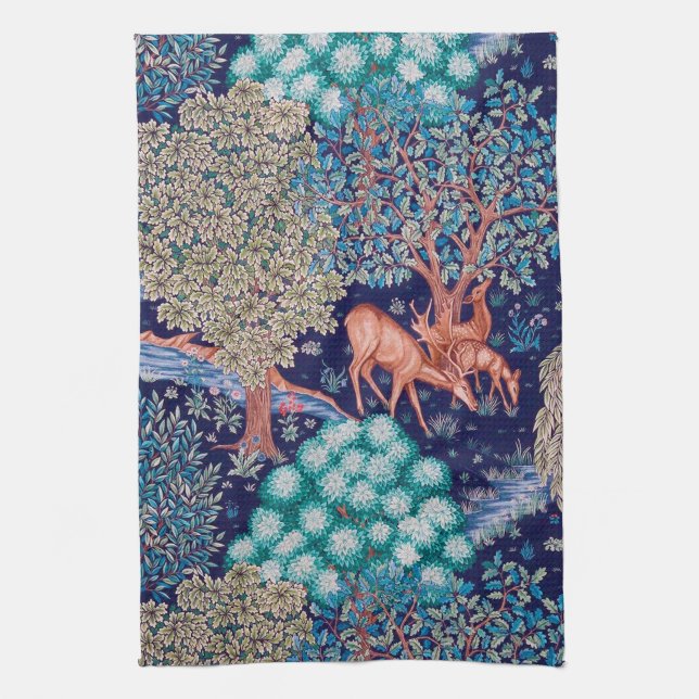 Paño De Cocina Deers in the Forest, William Morris (Vertical)