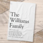 Paño De Cocina Definición personalizada de su familia<br><div class="desc">Personalice con su nombre familiar,  definición y nombres de miembros de la familia para crear un regalo único,  divertido y reflexivo. Una manera perfecta de mostrar la singularidad de su familia. Diseñado por Thisisnotme©</div>