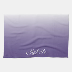 Paño De Cocina Degradado oscuro ultravioleta personalizado