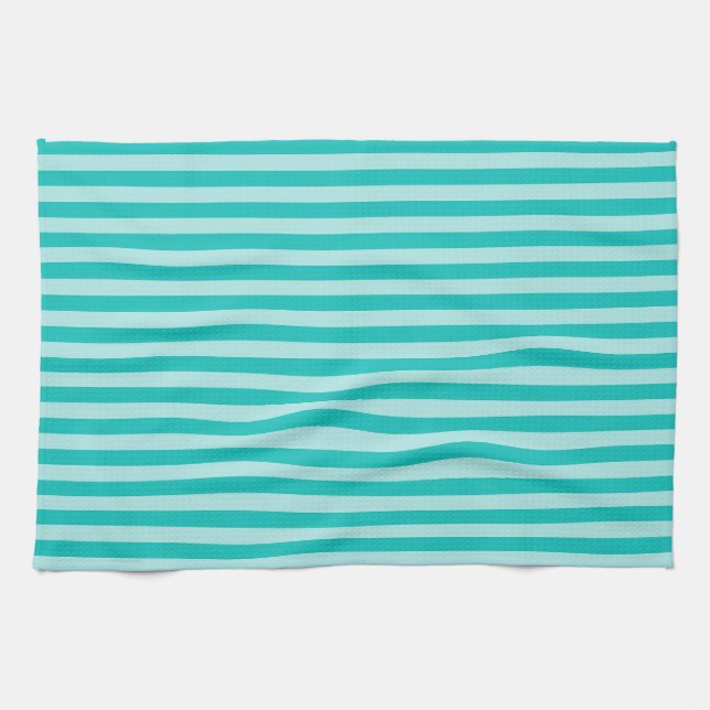 Paño De Cocina Delantal con estampado total verde rayado (Horizontal)