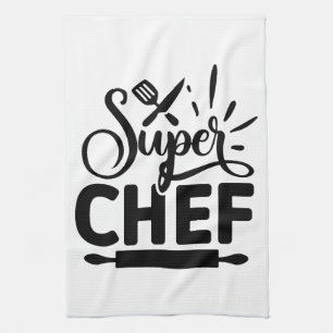 Paño De Cocina Delantal de cocina Super Chef con herramientas