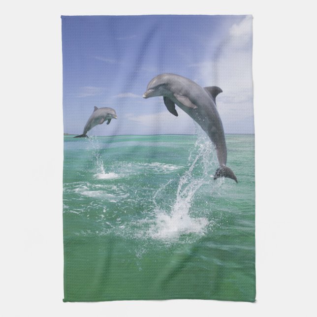 Paño De Cocina Delfines mulares Tursiops truncatus (Vertical)