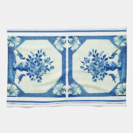 Paño De Cocina Delft Blue Birds floral French Country Elegance