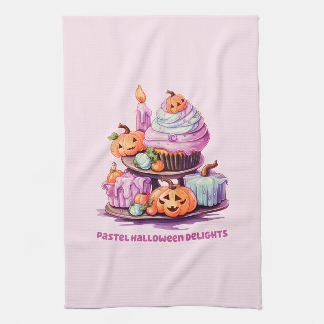 Paño De Cocina Delicias de Halloween Pastel (Vertical)