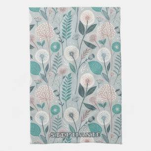 Paño De Cocina Delicioso Dandelion & Floral Folk Art Seamless (2)