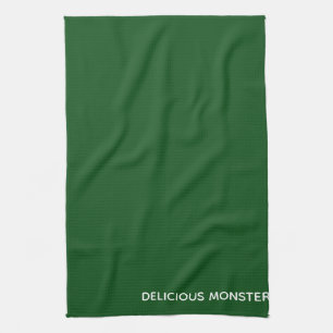 Paño De Cocina Delicioso nombre de color verde Monster