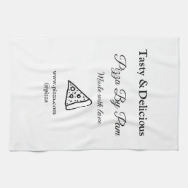 Paño De Cocina Delicioso restaurante pizzería café hecho con amor