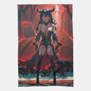 Paño De Cocina Demonio con Contacto en Encrucijada, Anime Demonio