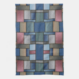Paño De Cocina Denim Patchwork