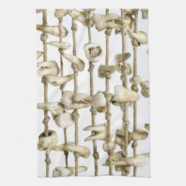 Paño De Cocina Dental divertida fotografía dental extrajo dientes (Vertical)