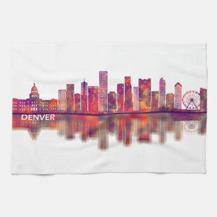 Paño De Cocina Denver Colorado Skyline