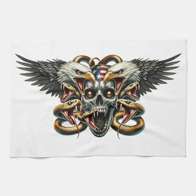 Paño De Cocina Der Adler und Schlangen Gott der Finsternis  Dämon (Horizontal)