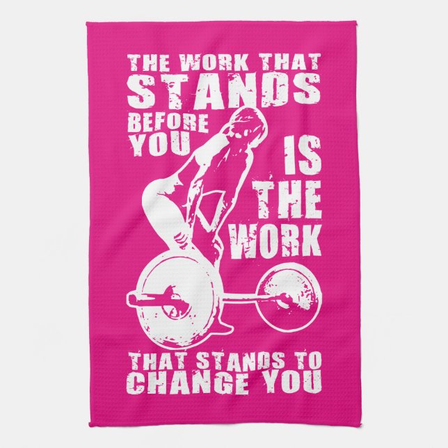 Paño De Cocina DESAFÍO - Motivación del entrenamiento de mujeres (Vertical)