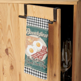 Paño De Cocina Desayuno retro