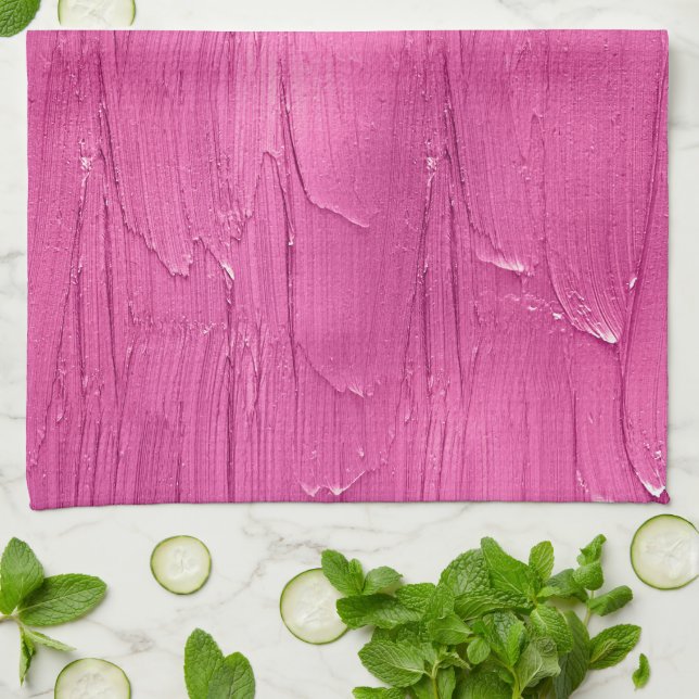 Paño De Cocina Descongelación de pasteles rosados (Doblado)