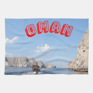 Paño De Cocina Descubra la majestuosa belleza de la costa de Omán
