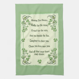 Paño De Cocina Deseándole la bendición siempre irlandesa