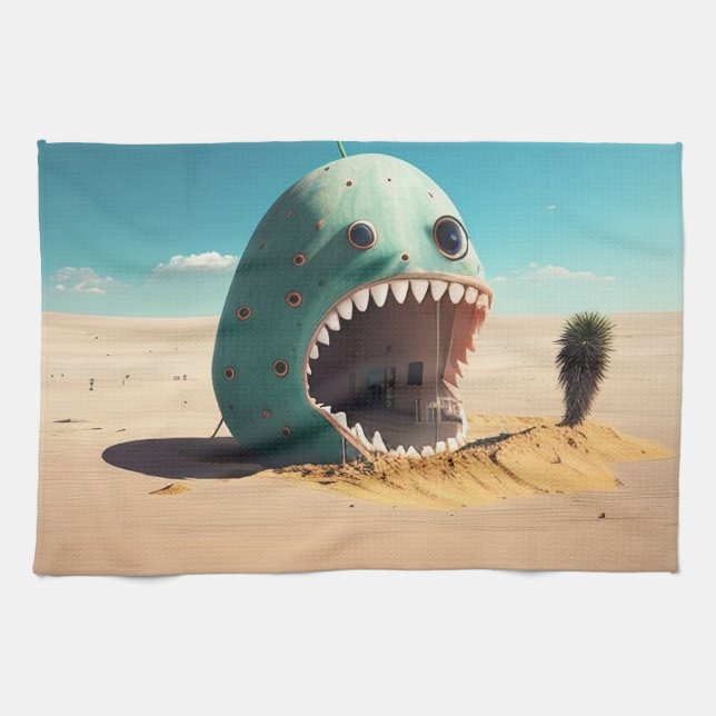 Paño De Cocina Desert monster house (Horizontal)