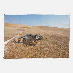 Paño De Cocina Desiertos   Namaqua Chameleon en el desierto