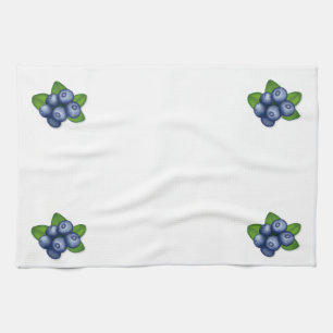 Paño De Cocina Desnuda de los Blueberries