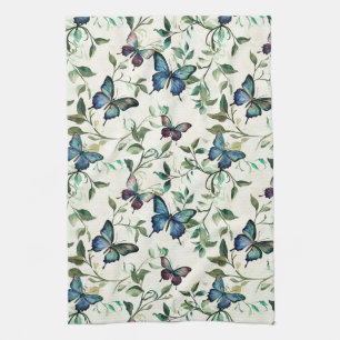 Paño De Cocina Despedida de Soltera de Mariposas Azules Lindas