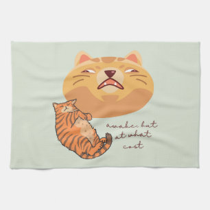 Paño De Cocina Despierta Naranja Cat