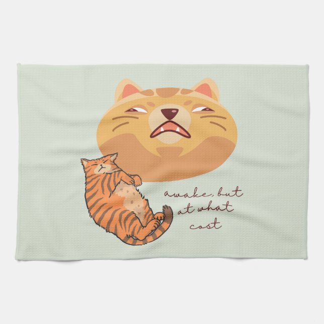 Paño De Cocina Despierta Naranja Cat (Horizontal)