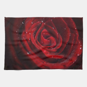 Paño De Cocina Destino color de rosa del amor de la paz de la flo