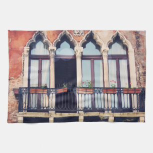 Paño De Cocina Destinos Edificio Rústico de Venecia