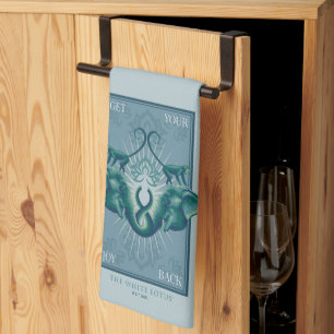 Paño De Cocina Devuélvate tu alegría - El Lotus blanco