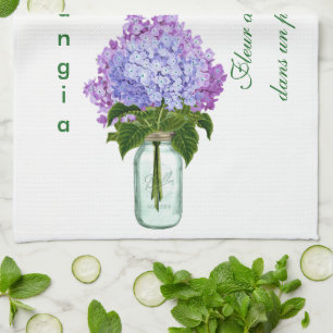 Paño De Cocina "D'hortensia de Fleurs "